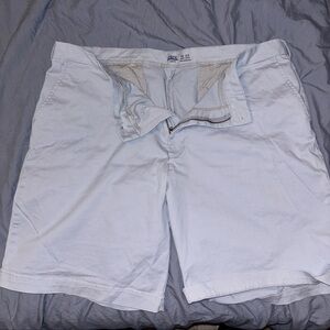 Izod Men's Light Blue Flat Front Shorts